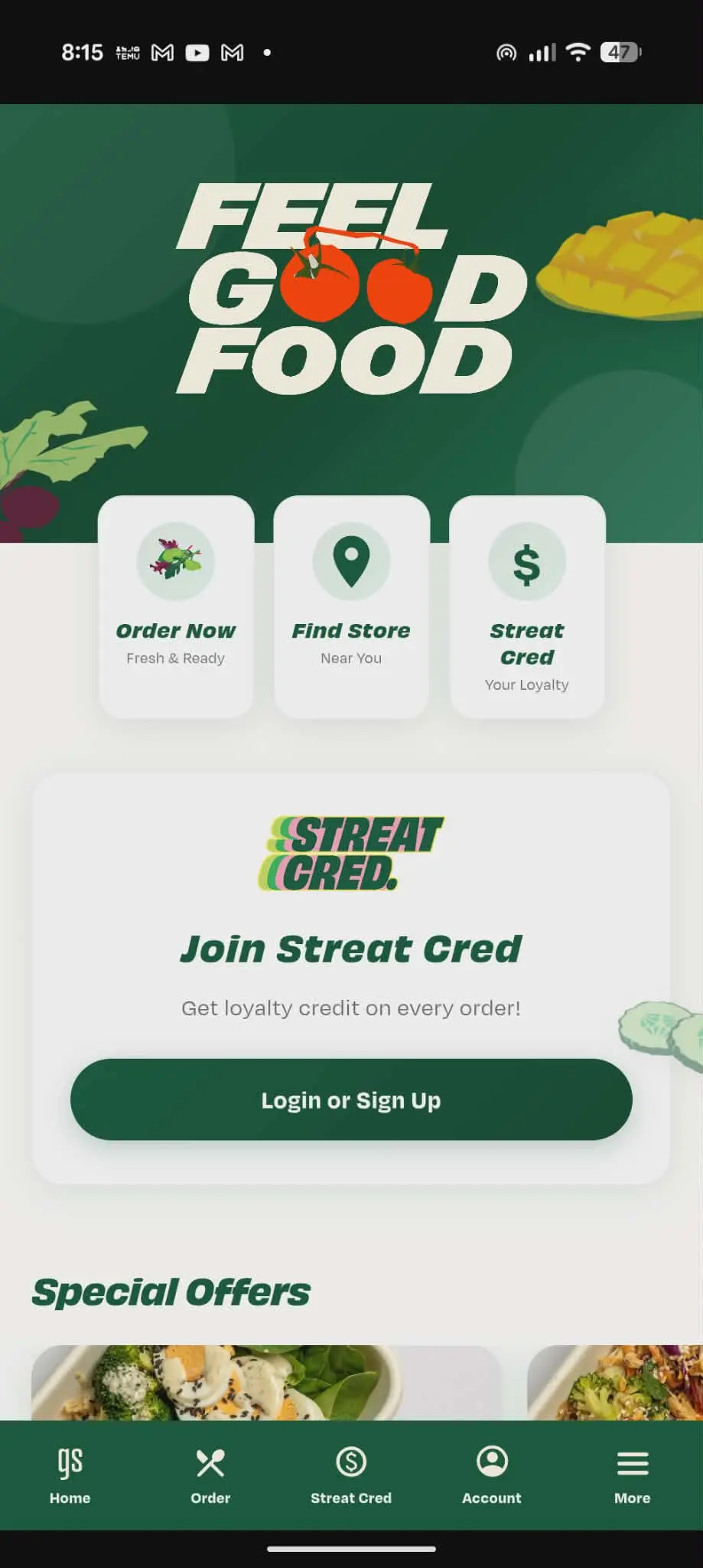 Greenstreat Mobile App